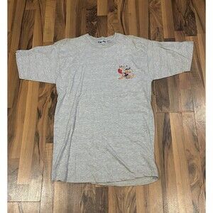 Vintage Toontime Bullwinkle Moose Gray T- Shirt Size X Large